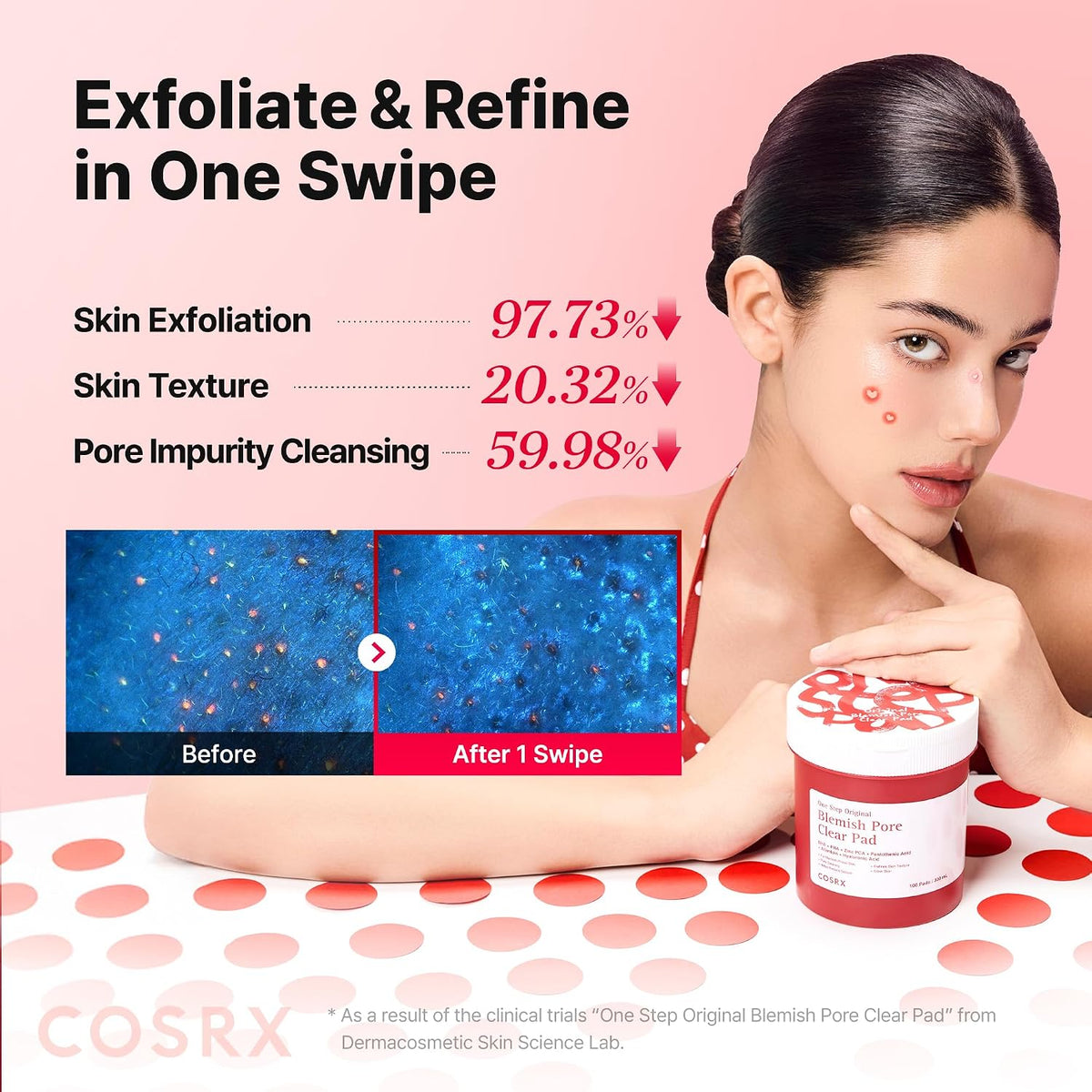 COSRX One Step Original Blemish Pore Clear Pad, 100 Pads - view 5