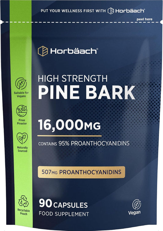Horbaach Pine Bark Extract Capsules 16,000mg
