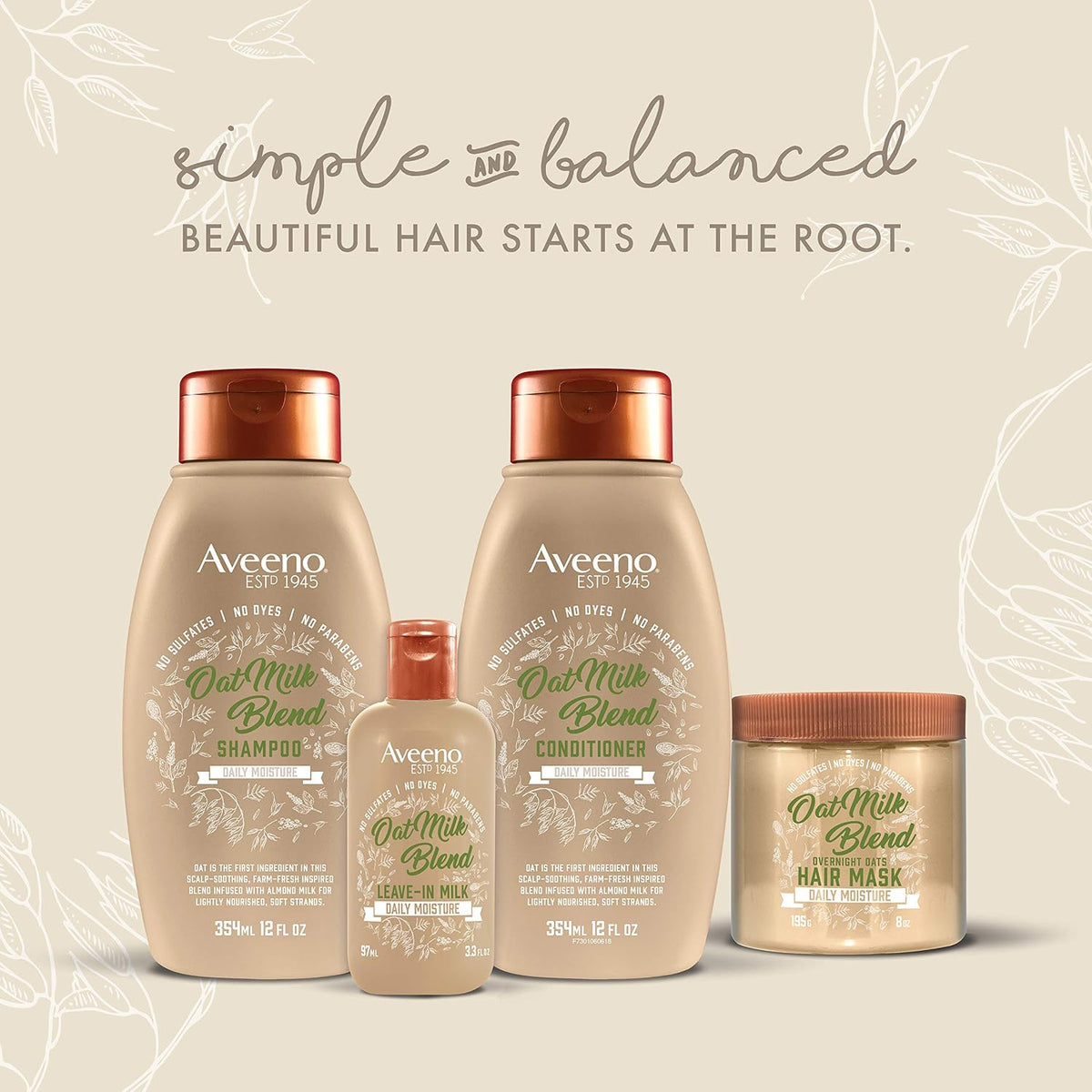 Aveeno Farm-Fresh Oat Milk Blend Leave-In Conditioner Treatment - view 5