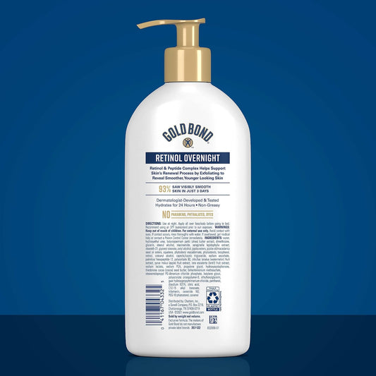 Gold Bond Age Renew Retinol Overnight Body & Face Lotion 13 oz - view 2