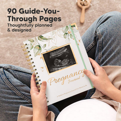 KeaBabies Inspire Pregnancy Journal, 90 Pages, Hardcover, Alpine - view 2