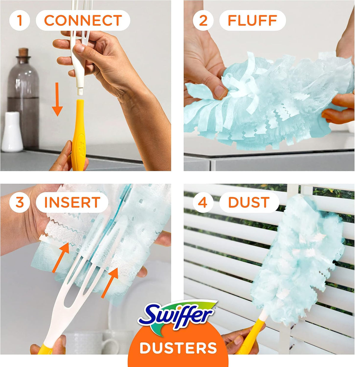 Swiffer Dusters Starter Kit, 1 Handle and 5 Dusters - view 6