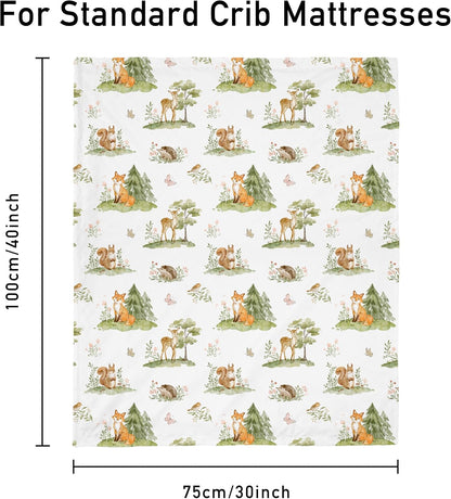 Civarua Kids Fleece Baby Blanket, Sage Green Jungle Animals, 30 x 40 Inch - view 4