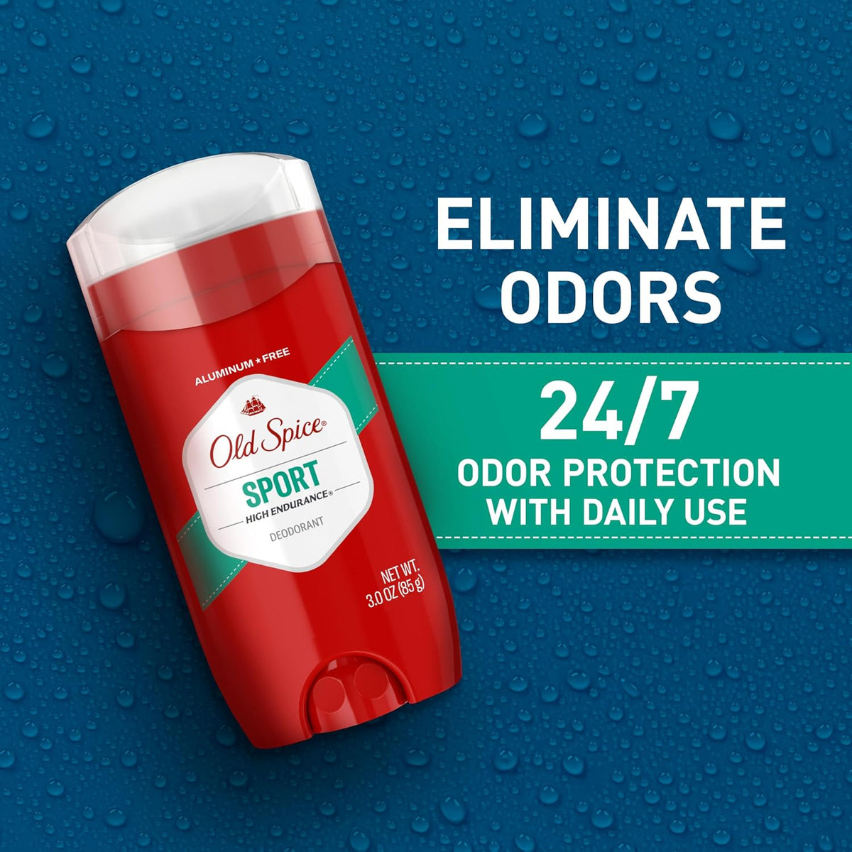 Old Spice Aluminium Free Deodorant for Men, Pure Sport, 3 oz, Pack of 3 - view 4
