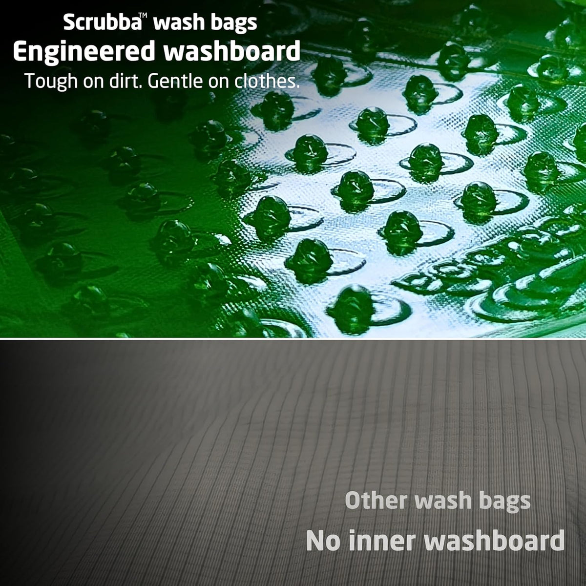 Scrubba Wash Bag Washboard-in-a-Bag Travel Clothes Washer, 5 oz (140 g) - view 5