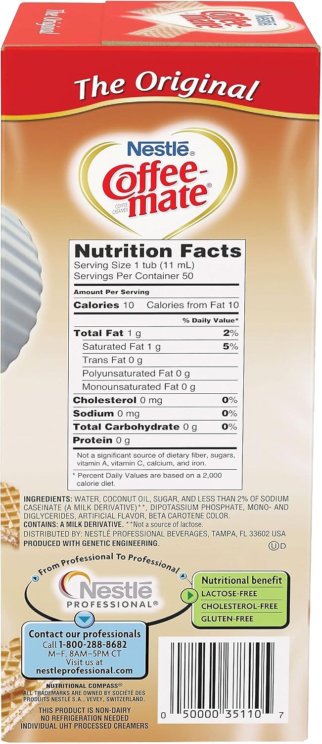 Coffee-mate Original Creamer 0.375 oz Singles, Box of 50 - view 2