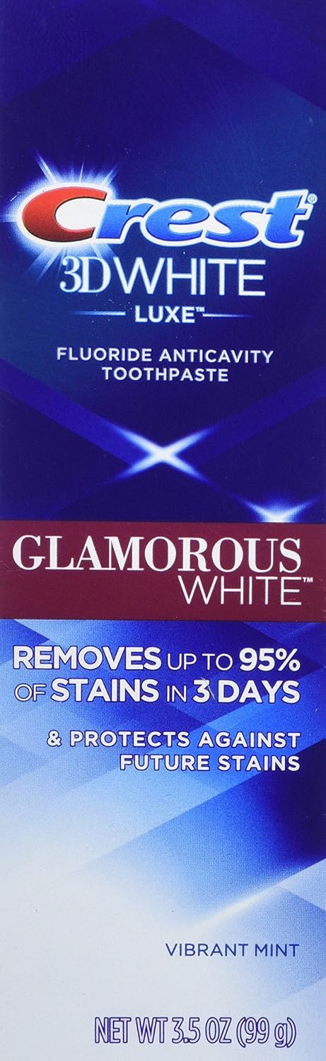 Crest 3D White Luxe Glamorous White Toothpaste Vibrant Mint 3.5 oz (110 g)