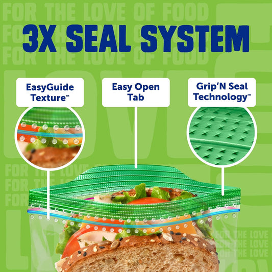 Ziploc Sandwich & Snack Bags with EasyGuide Seal, 270 Count - view 2