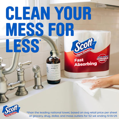 Scott Task Size Paper Towels, 30 Family Double Rolls, 119 Sheets per Roll - view 5