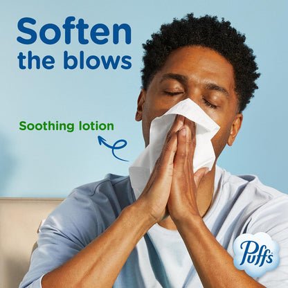 Puffs Plus Lotion Facial Tissues, 10 Cube Boxes of 56 - view 5