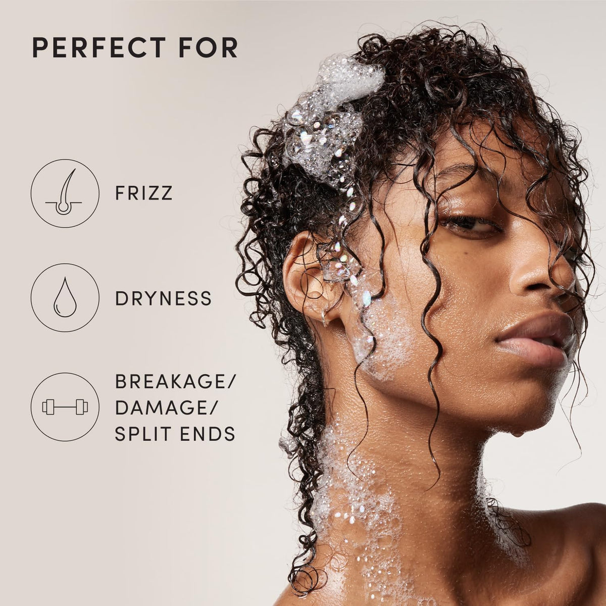 OUAI Thick Shampoo with Keratin and Shea Butter 300 ml (10 fl oz) - view 5