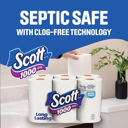 Scott 1000 Toilet Paper 18 Rolls, 1000 Sheets per Roll - view 6