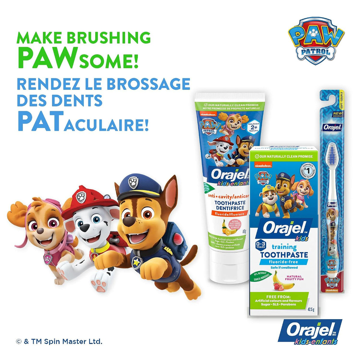 Orajel PAW Patrol Fluoride-Free Training Toothpaste, 1.5 oz - view 6