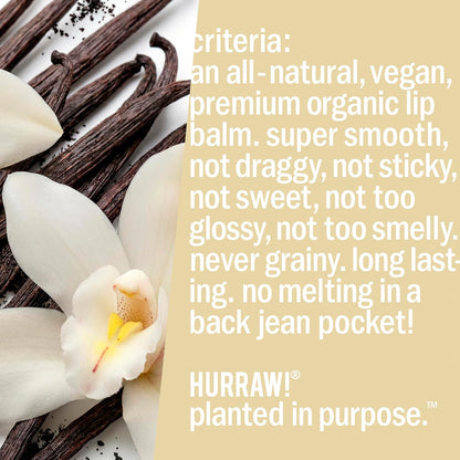 Hurraw! Vanilla Bean Lip Balm - view 6