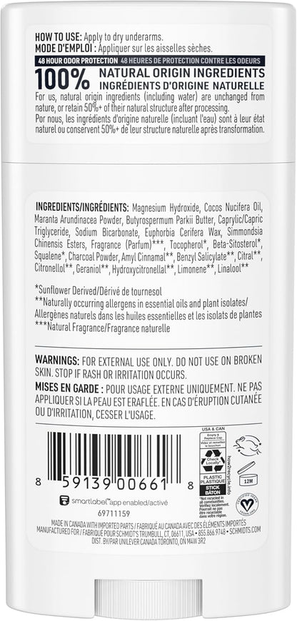 Schmidt's Natural Deodorant Charcoal + Magnesium 2.65 oz - view 2