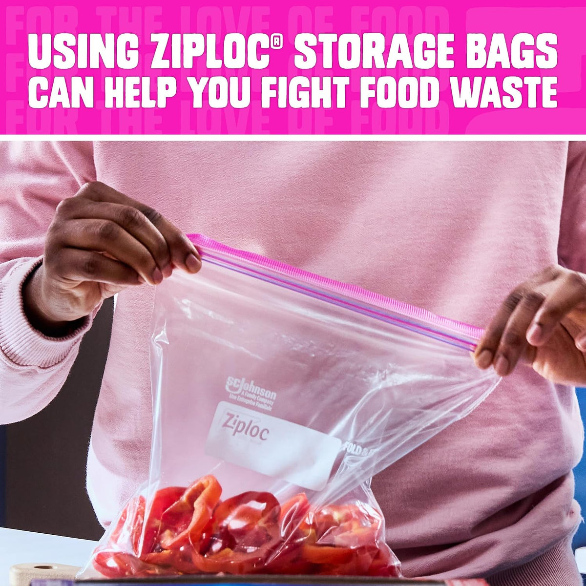 Ziploc Smart Zipper Quart Storage Bags, 80 Count, Clear - view 5