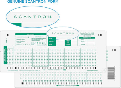 Scantron 882-E Answer Sheets, 100 Question, Pack of 25 - view 3