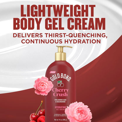 Gold Bond Cherry Crush Hydrating Gel Cream Body Lotion, 14 oz - view 3