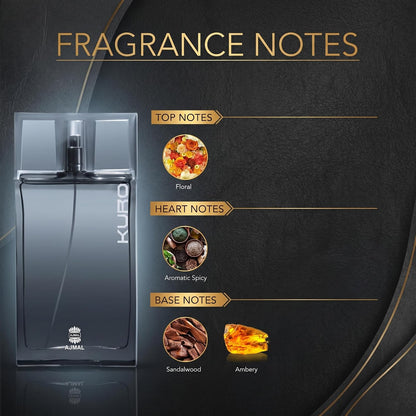 Ajmal Kuro Eau de Parfum for Men 90 ml - view 2