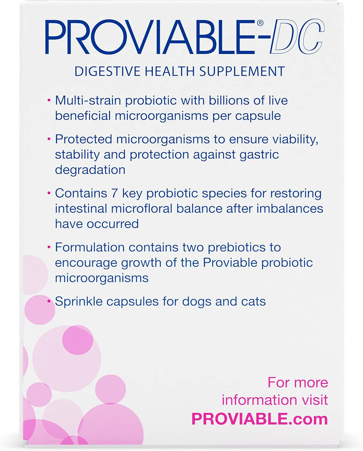 Nutramax Proviable Probiotics for Dogs and Cats, 30 Sprinkle Capsules - view 4
