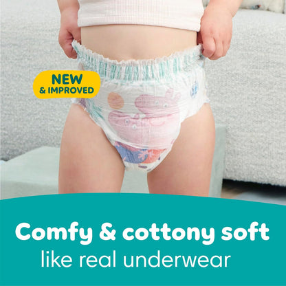 Pampers Easy Ups Training Pants, Size 6 (4T-5T), 104 Count, Peppa Pig - view 6