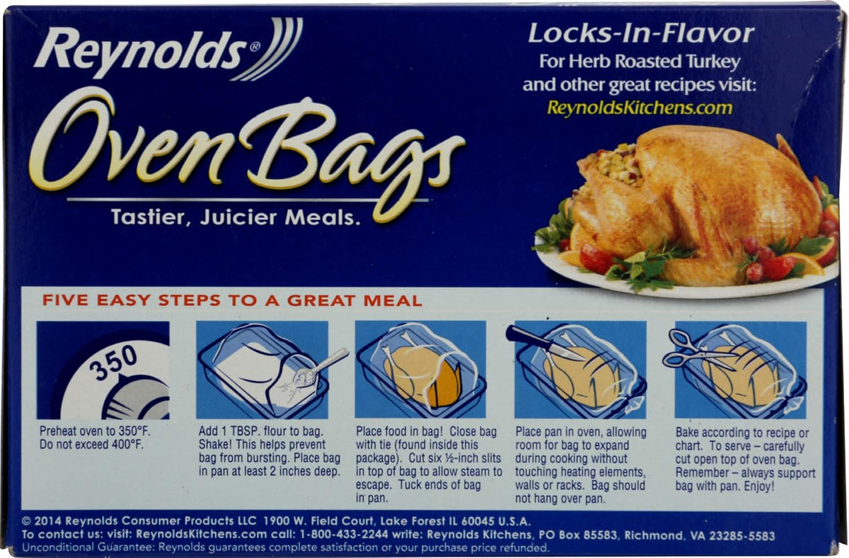 Reynolds Kitchens Turkey Oven Roasting Bags, 2 Count, Holds Up to 24 lb - view 4