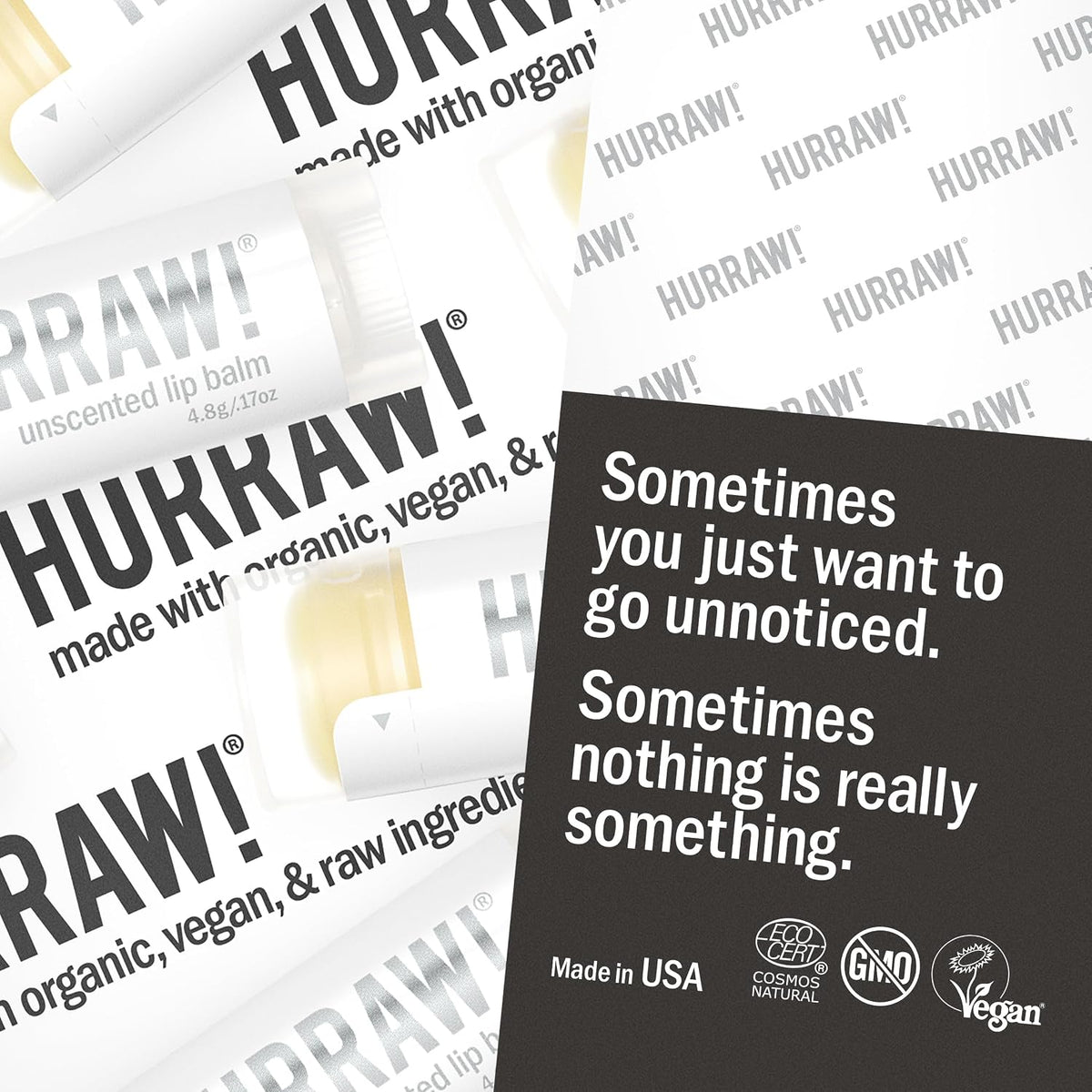 Hurraw! Unscented Lip Balm 4.8g - view 3