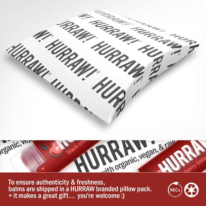 Hurraw! Black Cherry Tinted Lip Balm, Sheer Red Tint - view 4