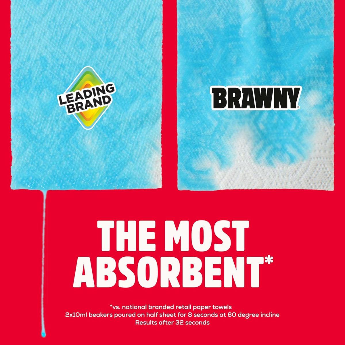 Brawny Tear-A-Square 3-Ply Paper Towels, 6 Double Rolls - view 5