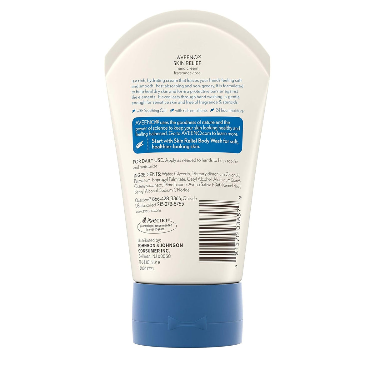 Aveeno Skin Relief Hand Cream, 3.5 oz Tubes, Pack of 3 - view 2