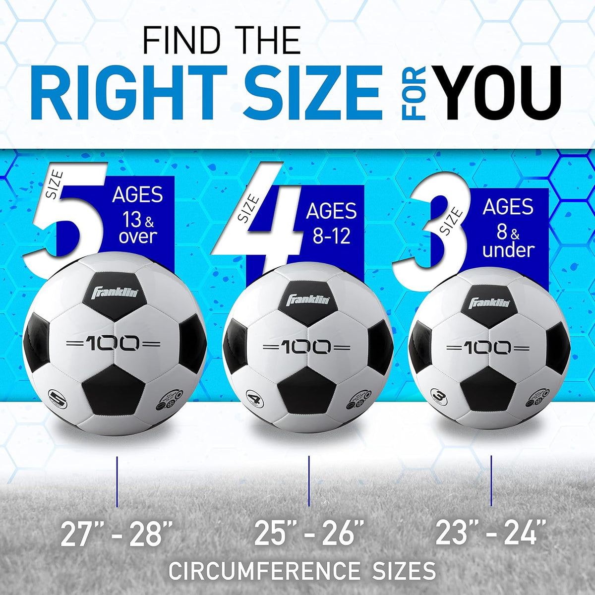 Franklin Sports Competition 100 Soccer Ball, Size 3 - view 5
