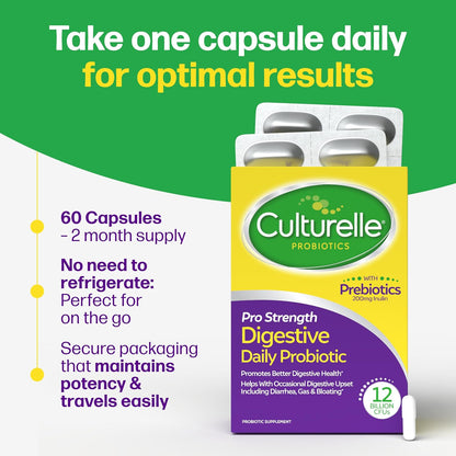 Culturelle Pro Strength Daily Probiotic, 12B CFU, 60 Capsules - view 5