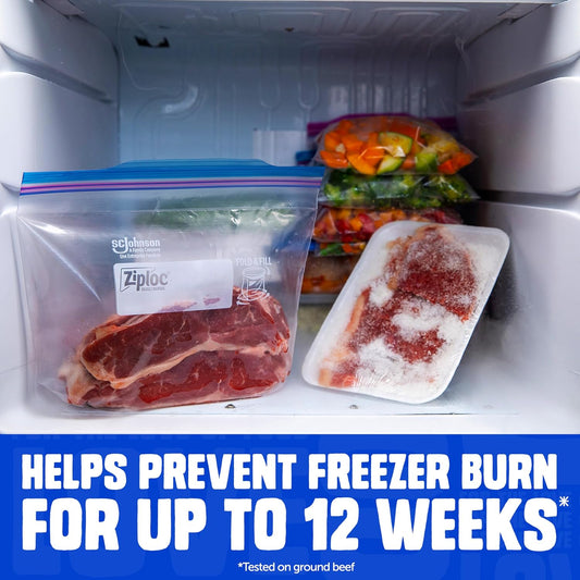 Ziploc Gallon Freezer Bags with Stand-Up Bottom, 66 Count - view 2