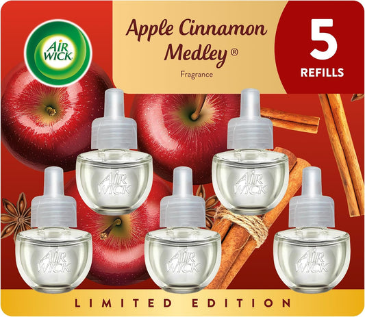 Air Wick Scented Oil Refills Apple Cinnamon Medley 5 x 0.67 fl oz