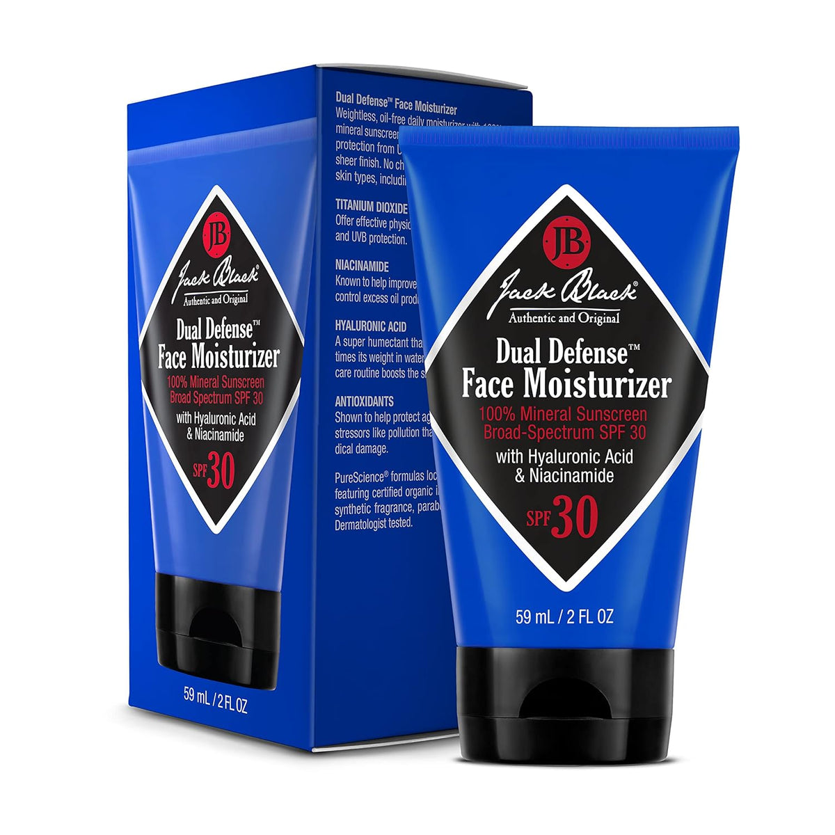 Jack Black Dual Defense Men's Face Moisturizer SPF 30 2 fl oz — alternate product view