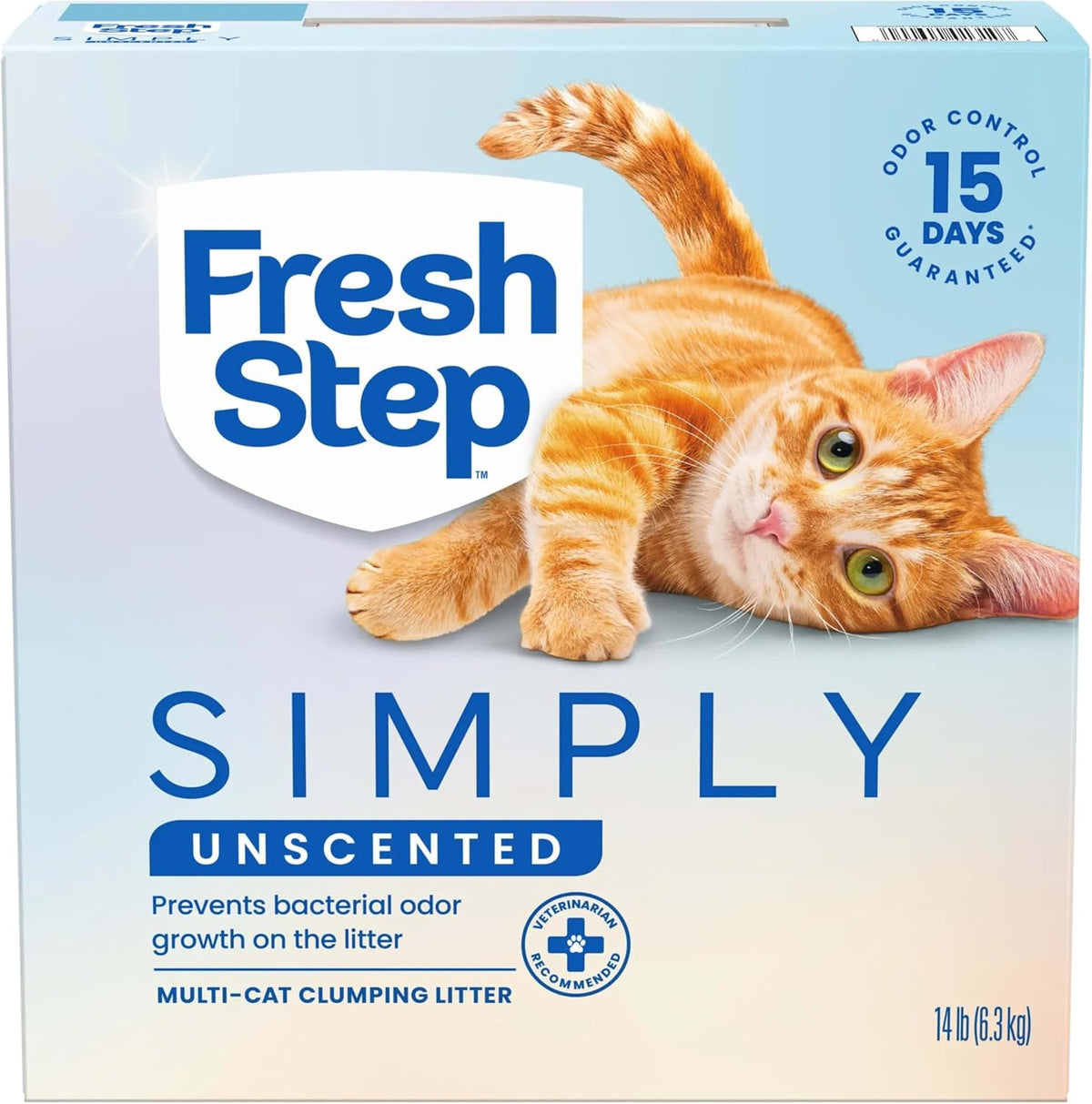 Fresh Step Odor Shield Unscented Multi Cat Clumping Litter, 14 lb