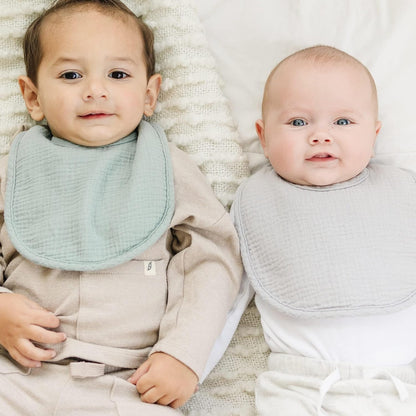 Konssy Muslin Baby Bibs, 8 Pack, Adjustable Fit - view 5
