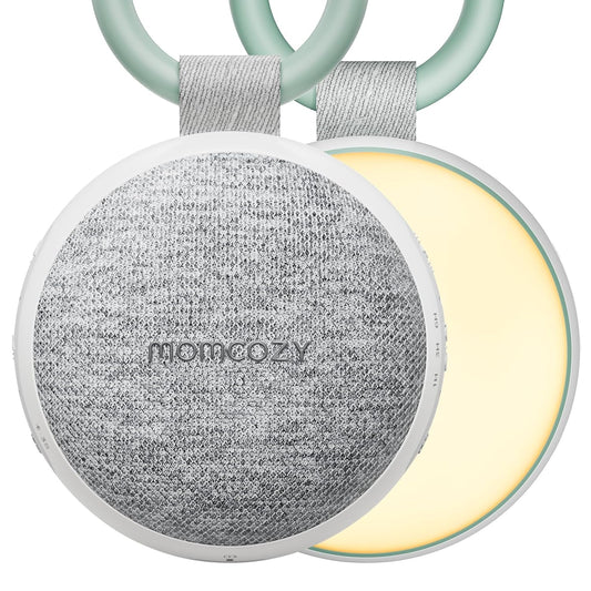 Momcozy Portable Baby Sound Machine with Night Light, 20 Sounds