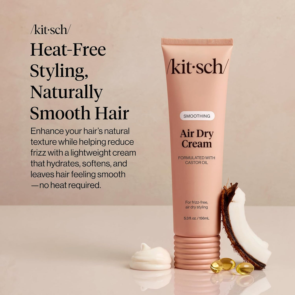 Kitsch Smoothing Air Dry Cream for Hair, 156 ml - view 2