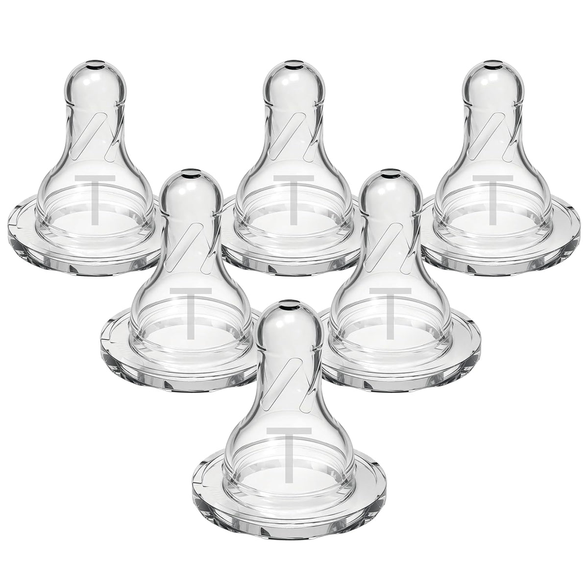 Dr. Brown's Narrow Anti-Colic Level T Baby Bottle Teat, 6 Pack — product view