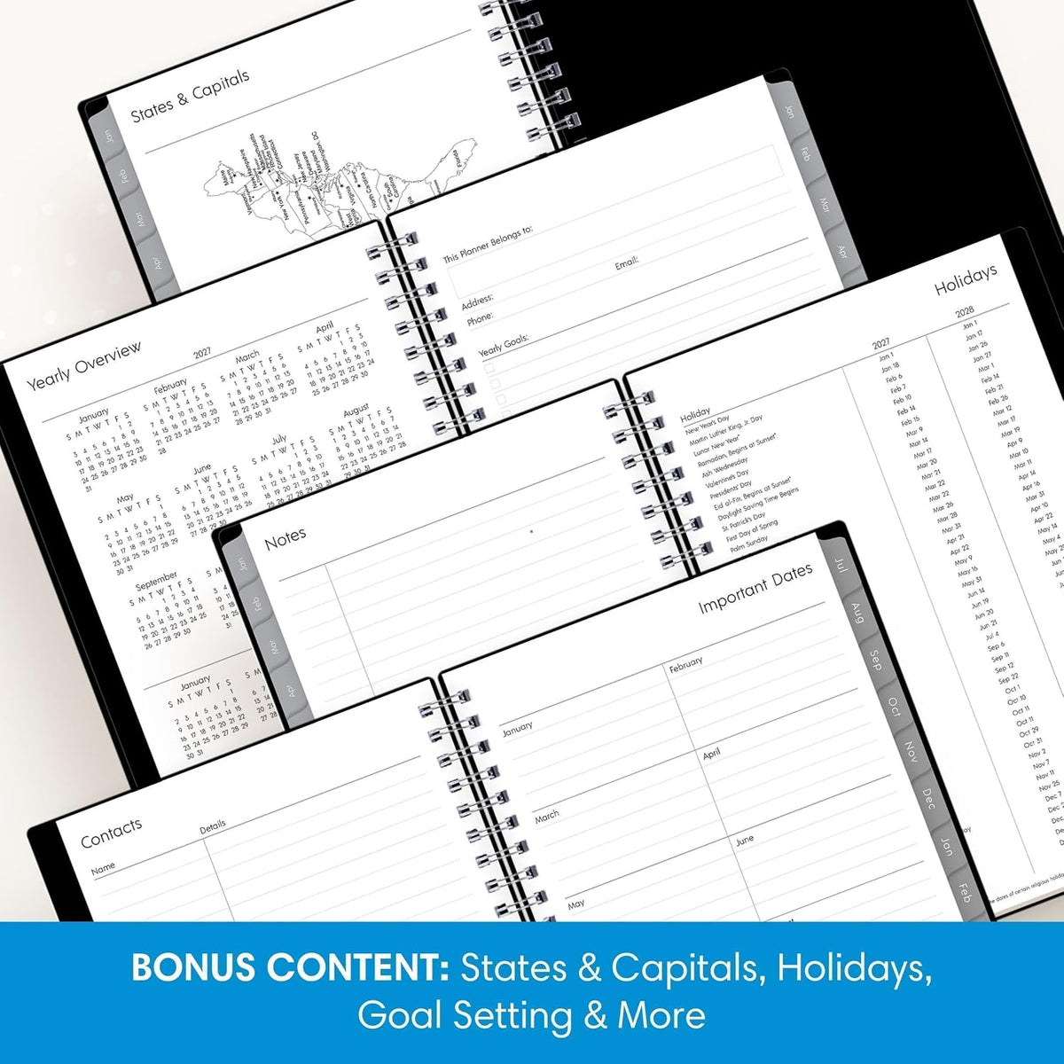 Blue Sky 2027 Weekly and Monthly Planner, 5 x 8 in, Enterprise - view 5