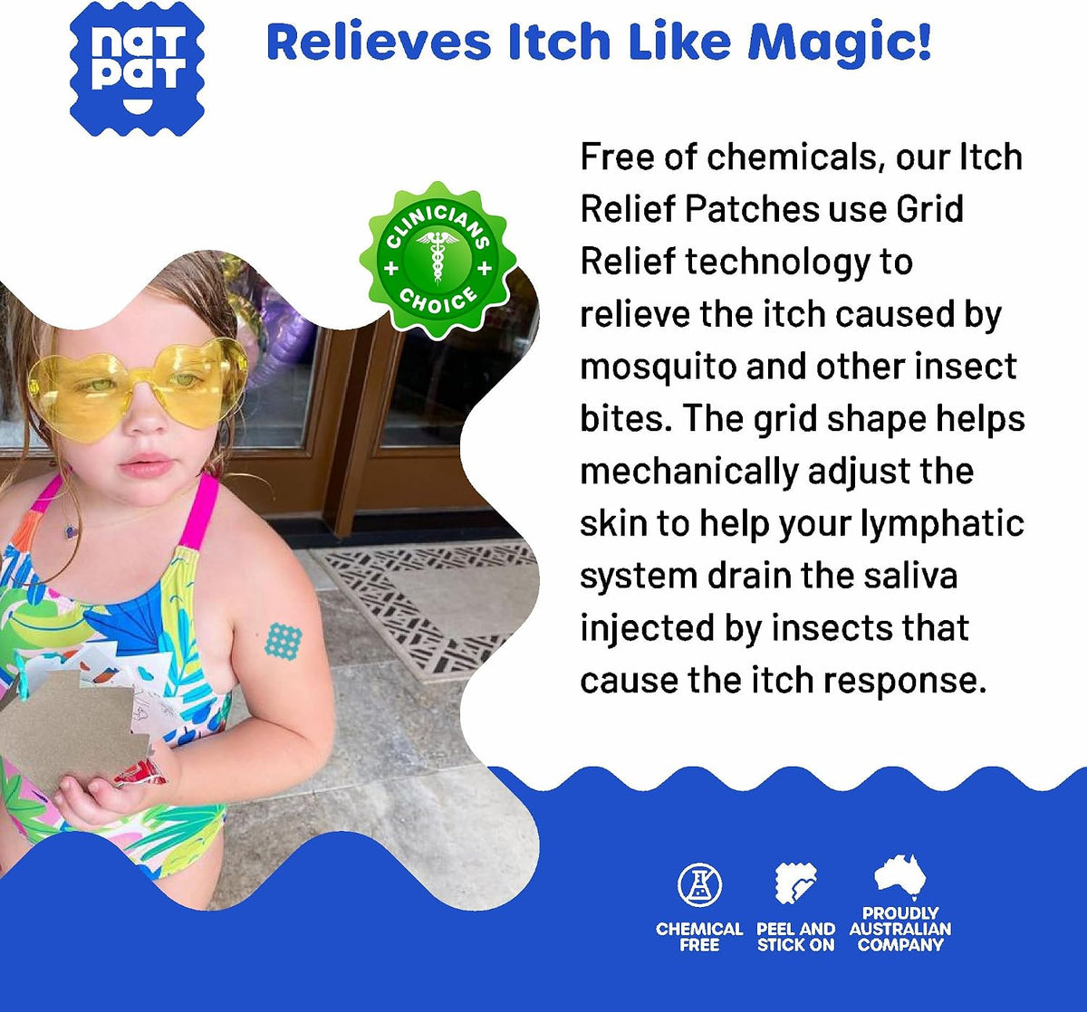 NATPAT BuzzPatch Magic Patch Itch Relief Stickers - view 3