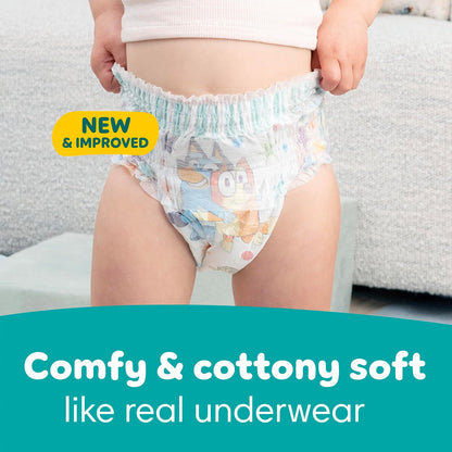 Pampers Easy Ups Bluey Training Pants, Size 8 (6T-7T), 70 Count - view 6