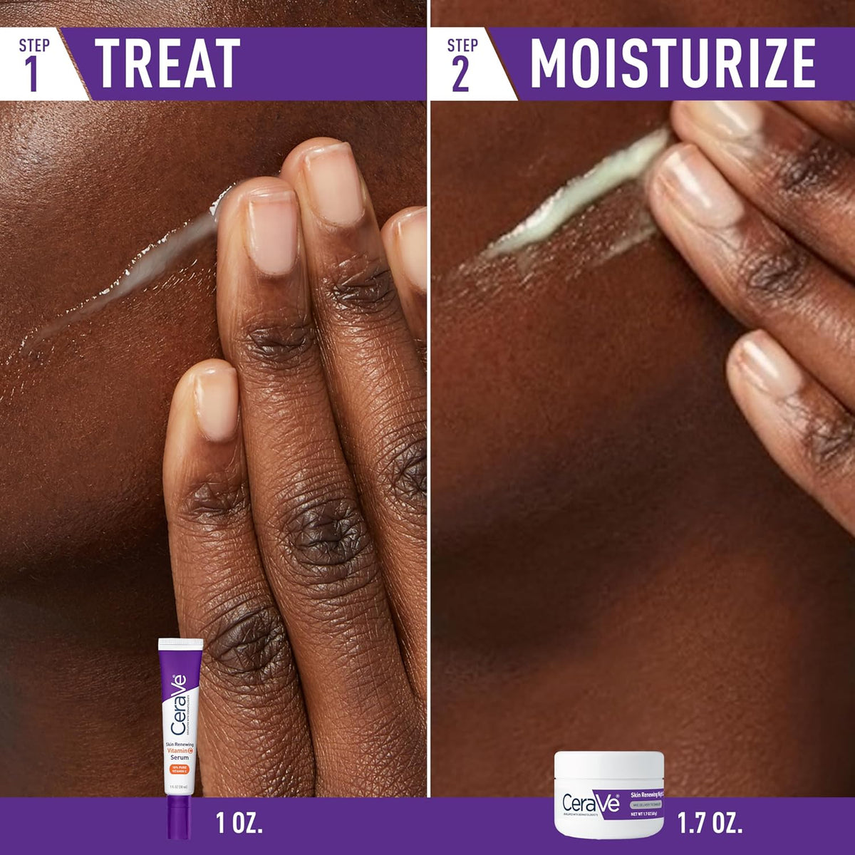 CeraVe Vitamin C Serum and Skin Renewing Night Cream Skincare Set — alternate product view