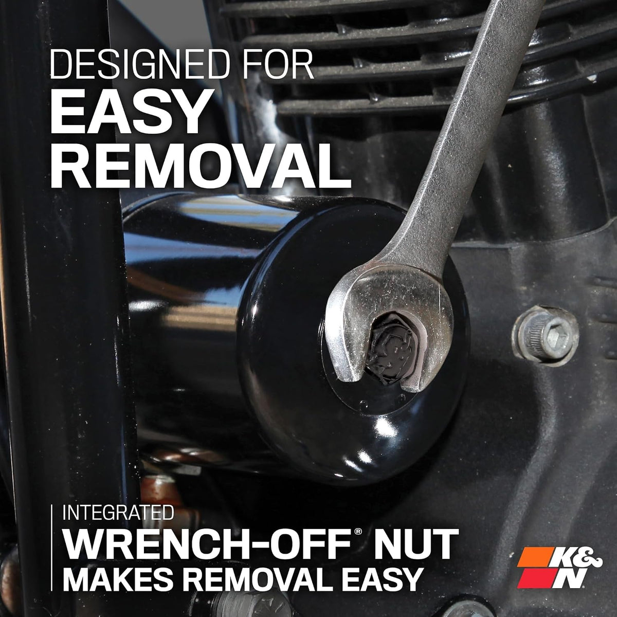 K&N KN-138 Powersports High Performance Oil Filter — alternate product view