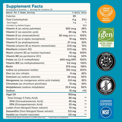 SmartyPants Teen Guy Plus Multivitamin Gummies, Vitamin D, Omega 3, 60 Count - view 5