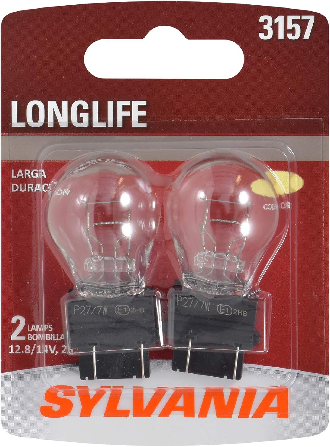 Sylvania 3157 Long Life Miniature Bulbs, Pack of 2 — product view