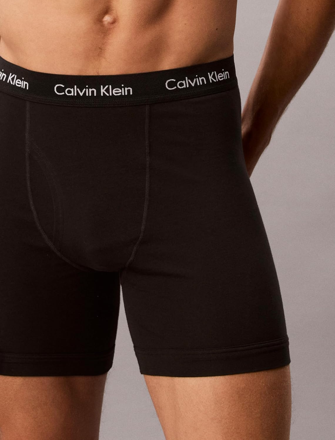 Calvin Klein Men's Cotton Stretch Boxer Briefs, Black, Medium - 3 Pack - view 4