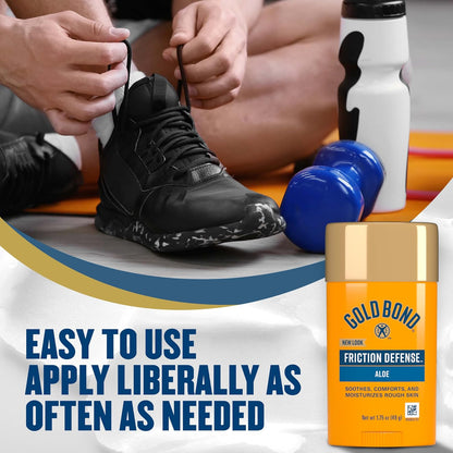 Gold Bond Friction Defense Anti-Chafing Stick with Aloe, 1.75 oz, 3 Pack - view 6