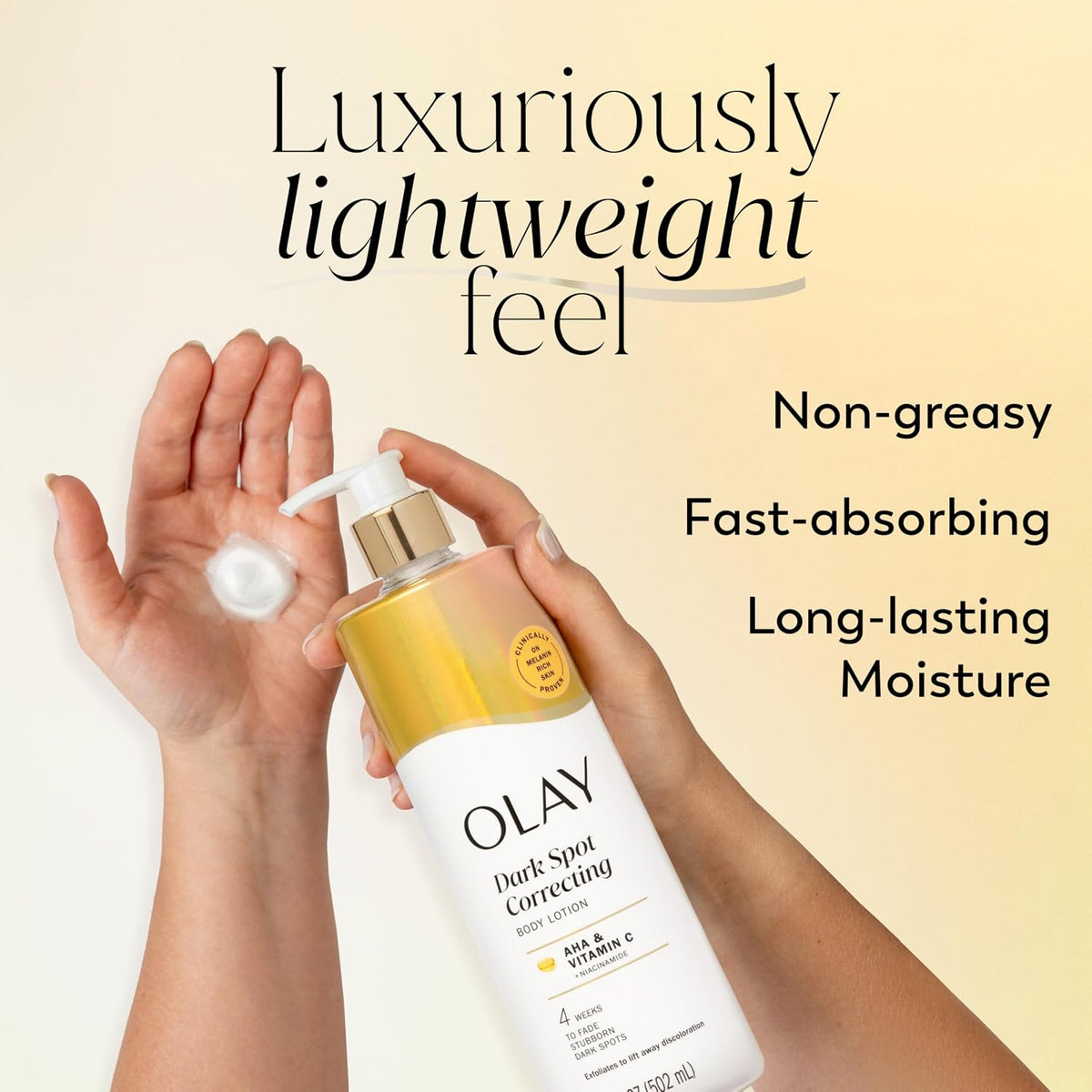 Olay Tone Enhancing Body Lotion with AHA Serum, 17 fl oz — alternate product view